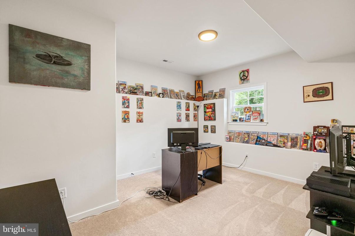 Home Office, Interior, Recessed Lighting