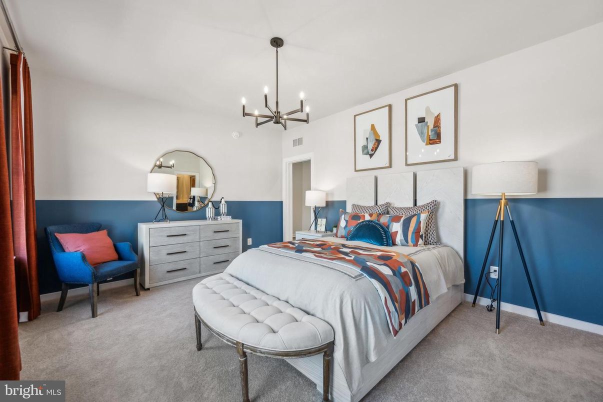 Bedroom, Interior, Pendant Lights