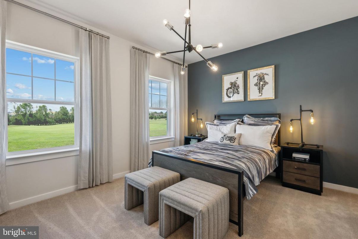 Bedroom, Interior, Pendant Lights