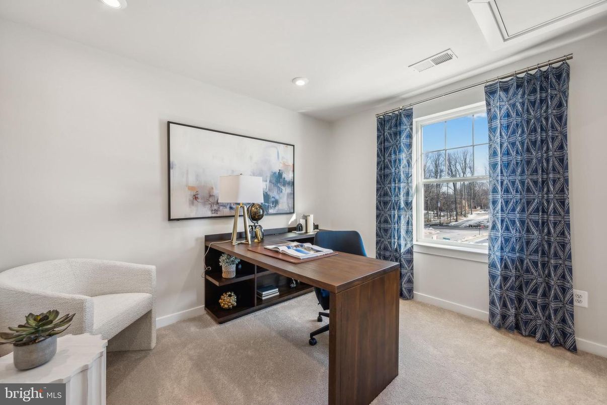 Home Office, Interior, Recessed Lighting