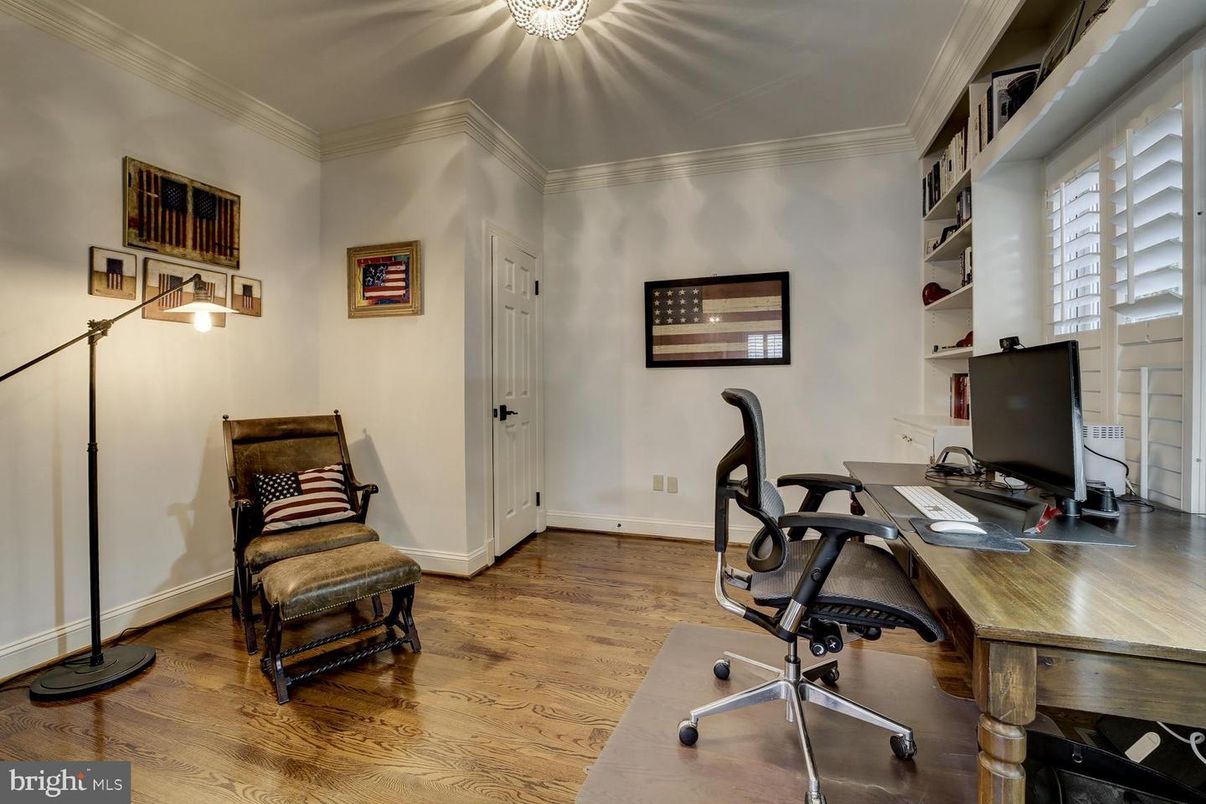 Home Office, Interior, Wood Texture Flooring