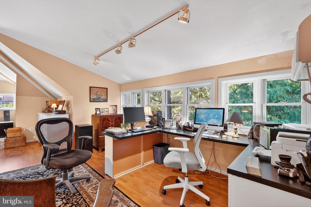 Home Office, Interior, Wood Texture Flooring