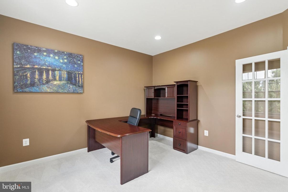 Home Office, Interior, Recessed Lighting