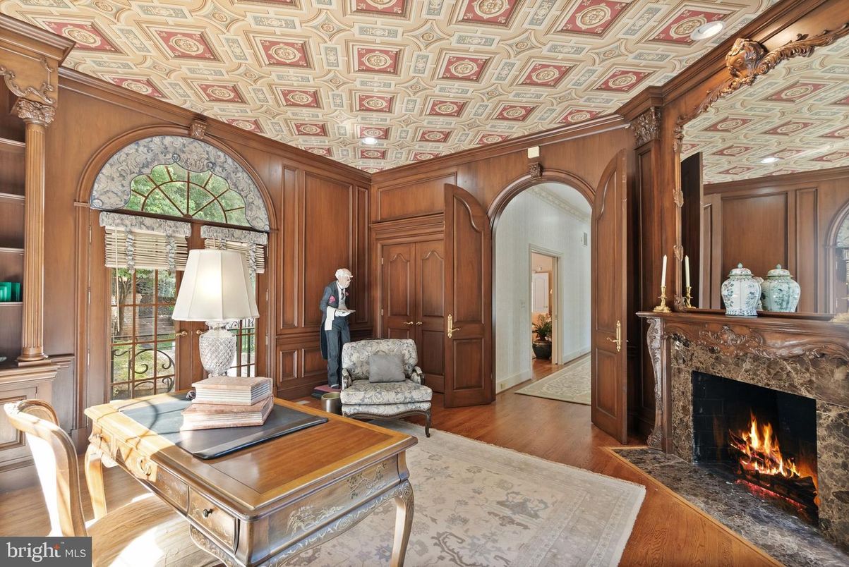 Fireplace, Interior, Wood Texture Flooring, Wooden Walls