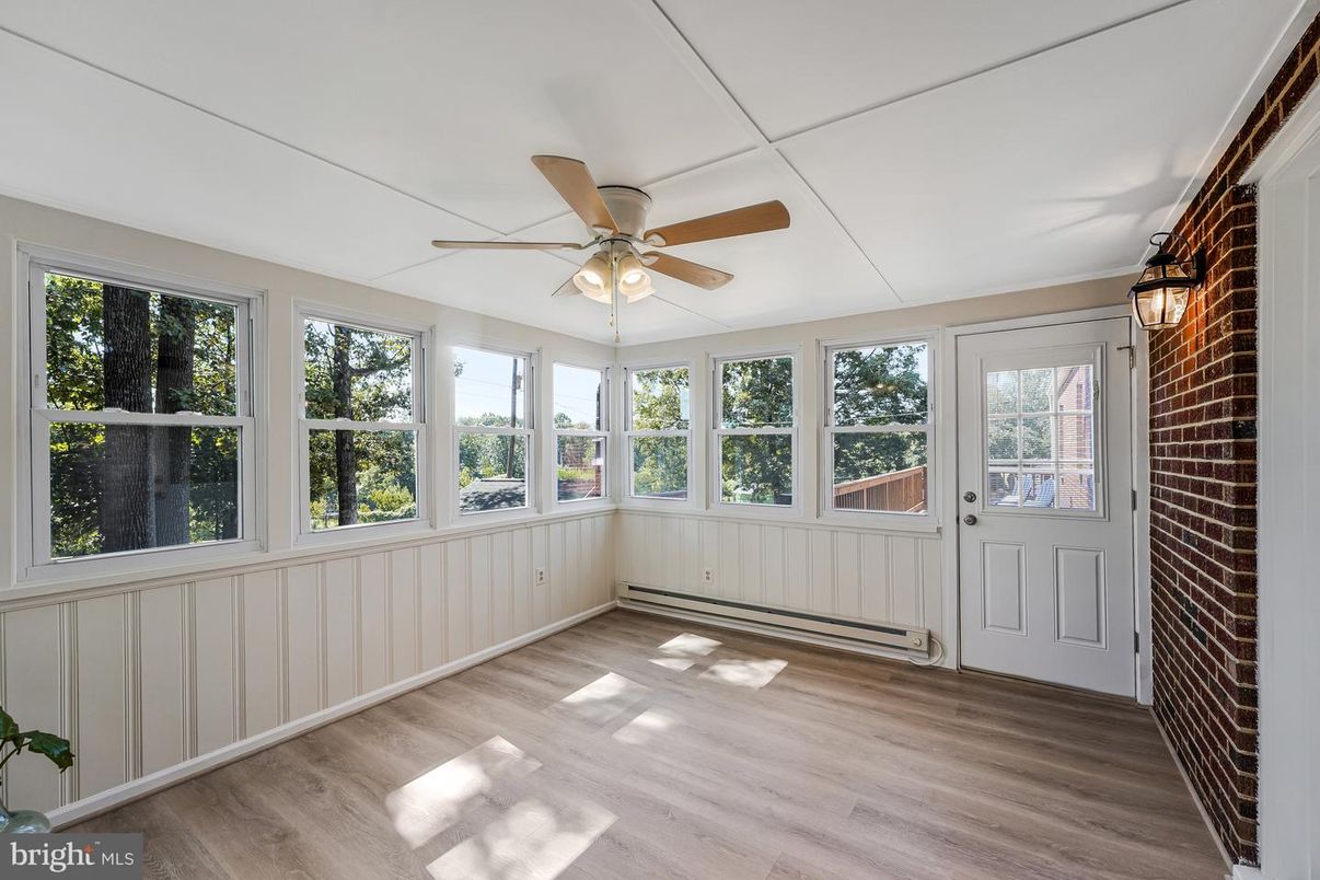 Empty room, Interior, Stone Walls, Wood Texture Flooring