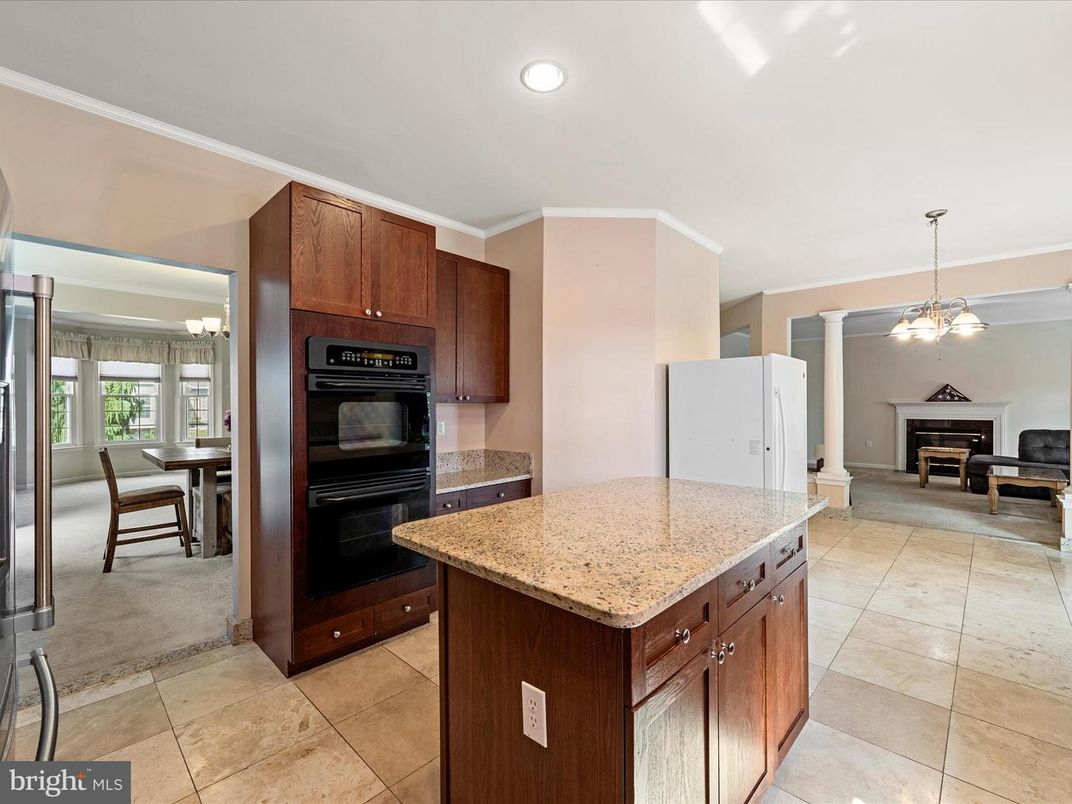 Chandelier, Dining room, Fireplace, Interior, Kitchen, Pendant Lights, Recessed Lighting