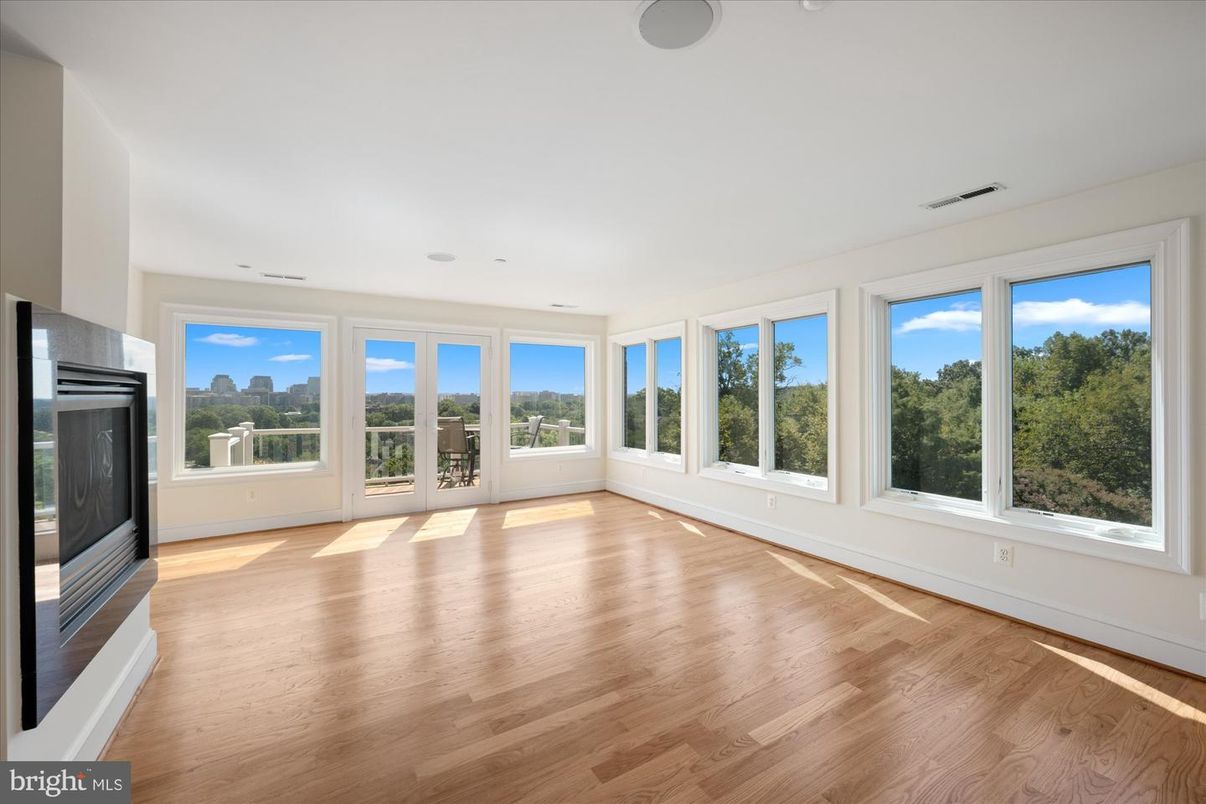 Empty room, Fireplace, Interior, Wood Texture Flooring