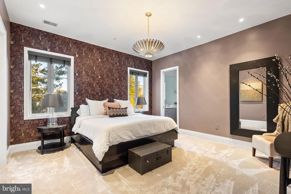 Bedroom, Interior, Pendant Lights, Recessed Lighting