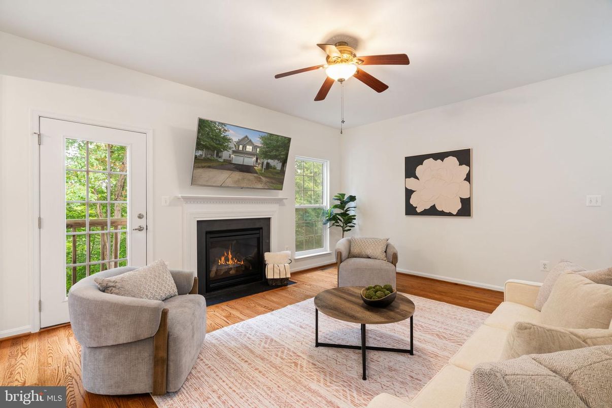 Fireplace, Interior, Living room, Wood Texture Flooring