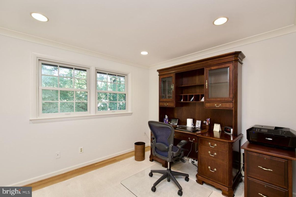 Home Office, Interior, Recessed Lighting
