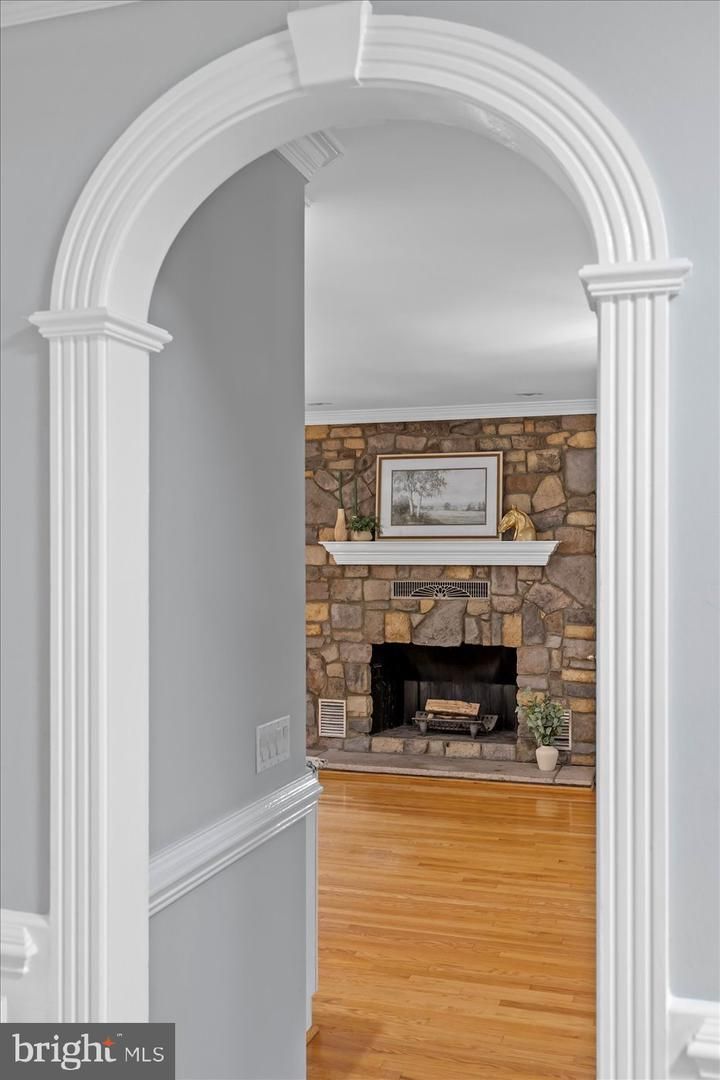 Fireplace, Interior, Stone Walls, Wood Texture Flooring