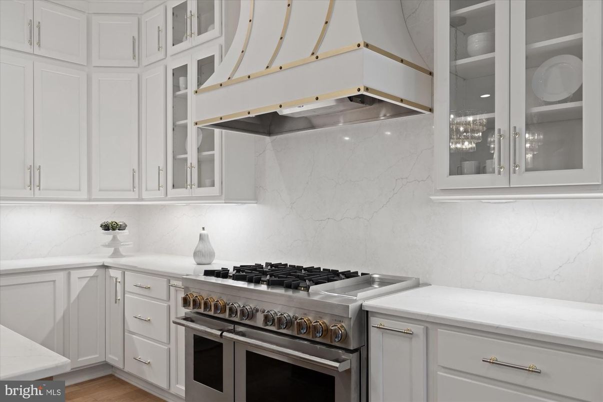 Interior, Kitchen, Marble Walls, Stainless Steel Appliances