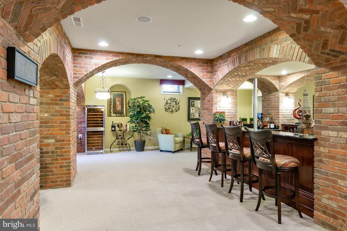 Interior, Pendant Lights, Recessed Lighting, Stone Walls