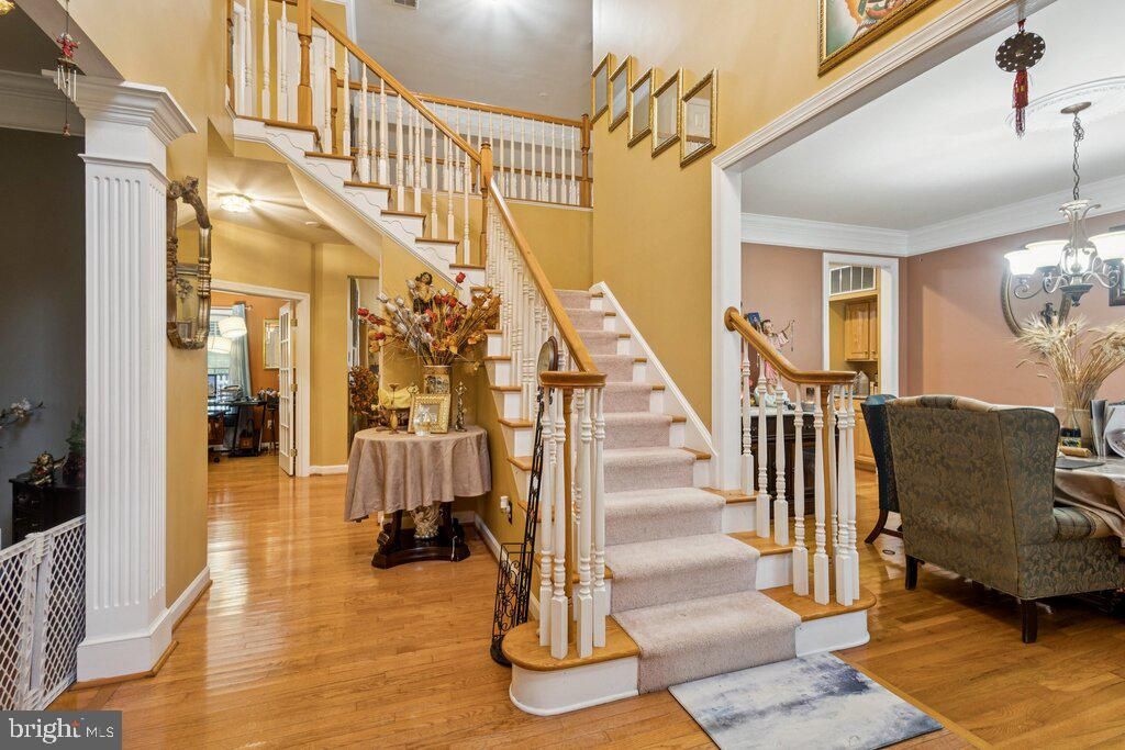 Chandelier, Interior, Wood Texture Flooring