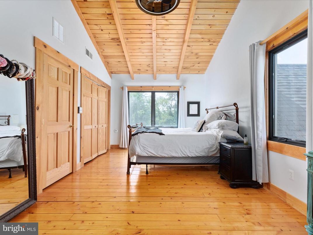 Bedroom, Interior, Wooden Ceilings, Wood Texture Flooring