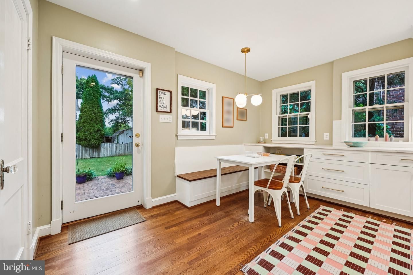 Home Office, Interior, Pendant Lights, Recessed Lighting, Wood Texture Flooring