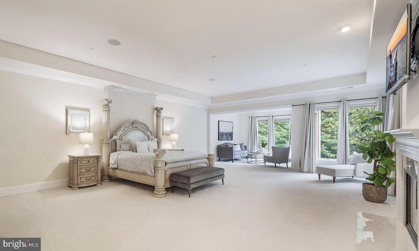 Bedroom, Fireplace, Interior, Recessed Lighting