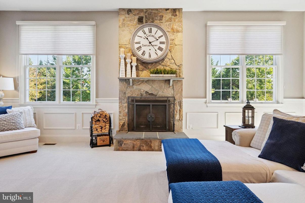 Fireplace, Interior, Living room, Stone Walls