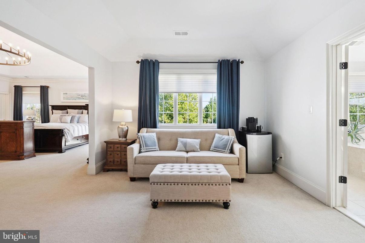 Bedroom, Chandelier, Interior