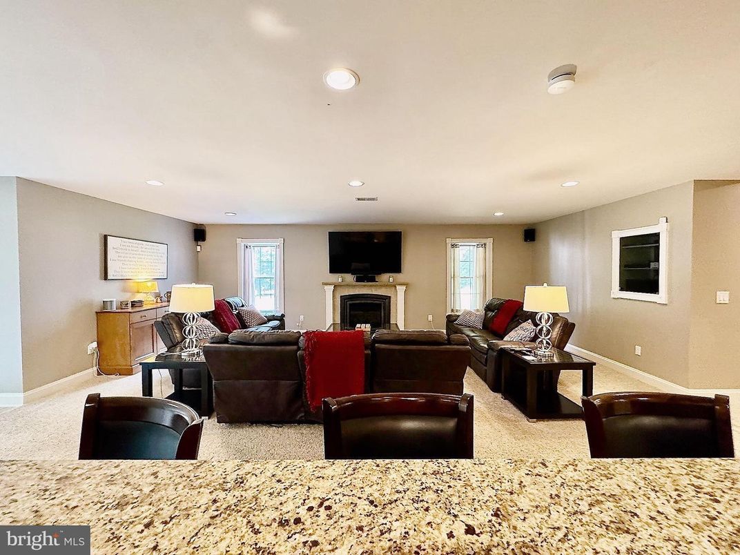 Fireplace, Interior, Living room, Recessed Lighting