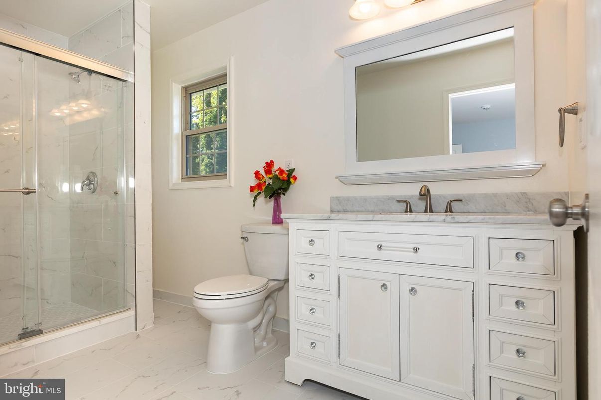 Bathroom, Glass Shower, Interior, Marble, Marble Walls