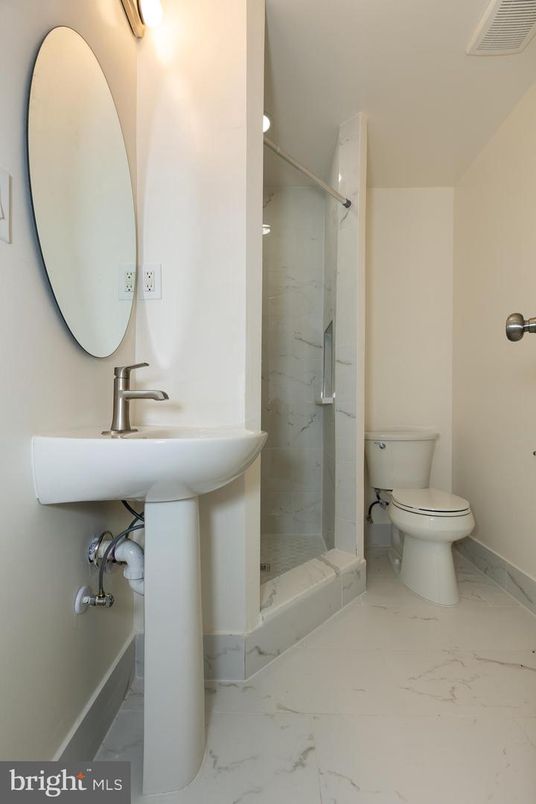 Bathroom, Glass Shower, Interior, Marble