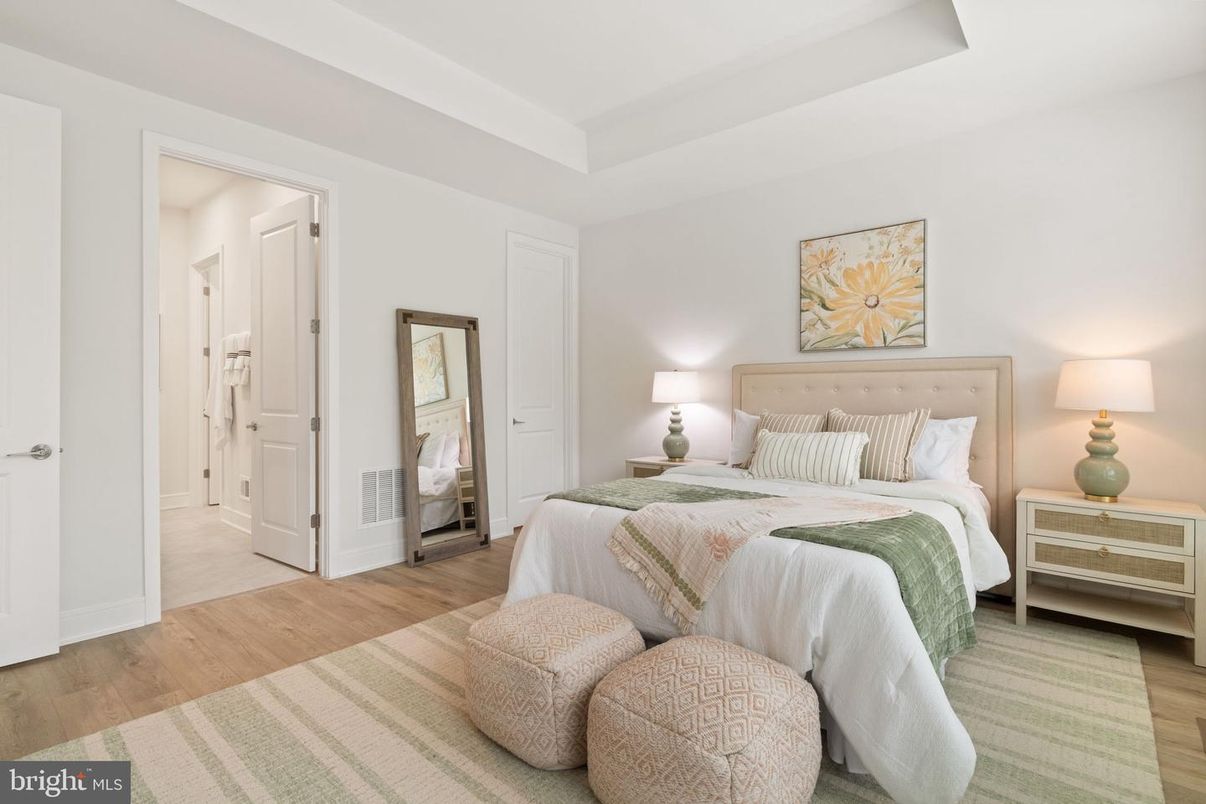 Bedroom, Interior, Wood Texture Flooring