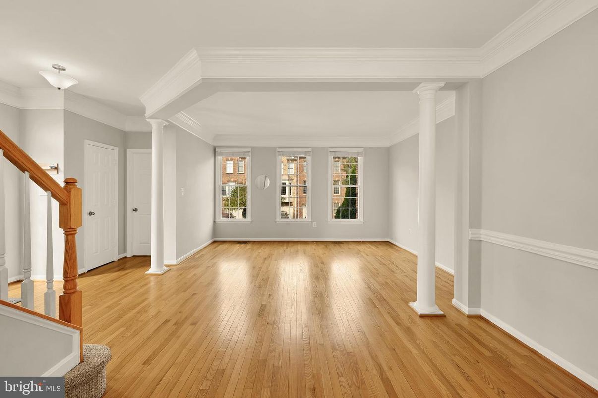 Empty room, Interior, Wood Texture Flooring
