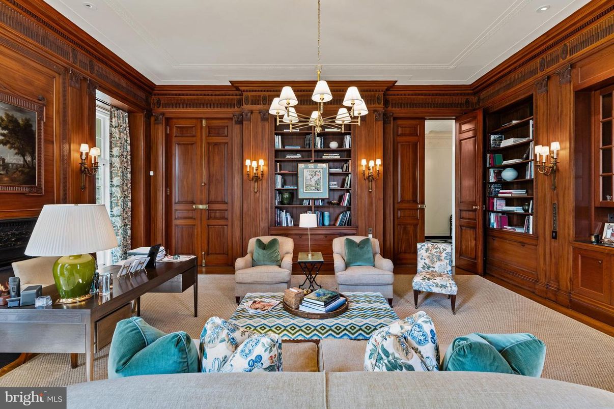 Chandelier, Interior, Living room, Recessed Lighting, Wooden Walls