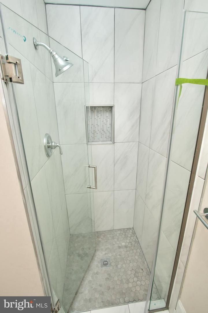 Bathroom, Glass Shower, Interior, Marble Walls
