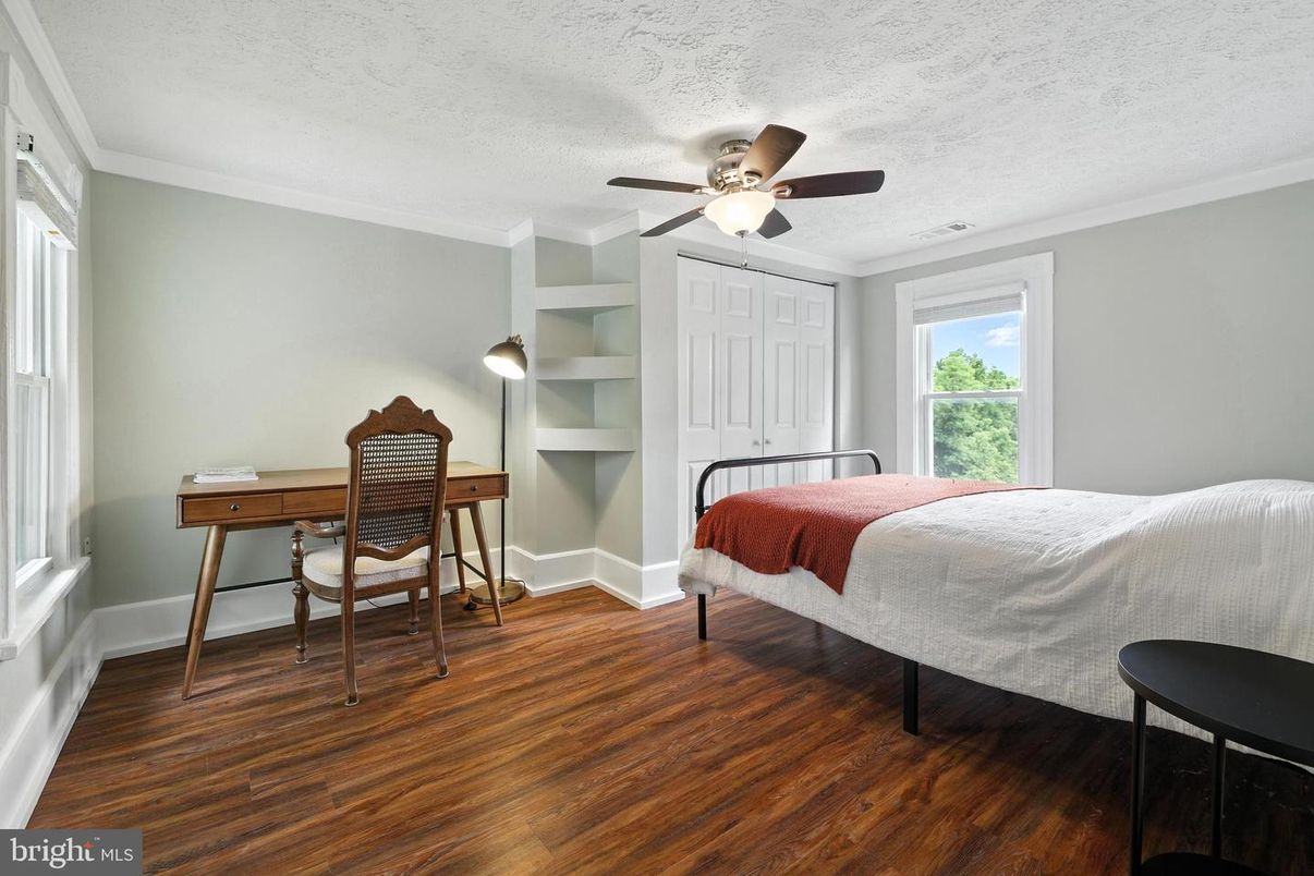 Bedroom, Home Office, Interior, Wood Texture Flooring