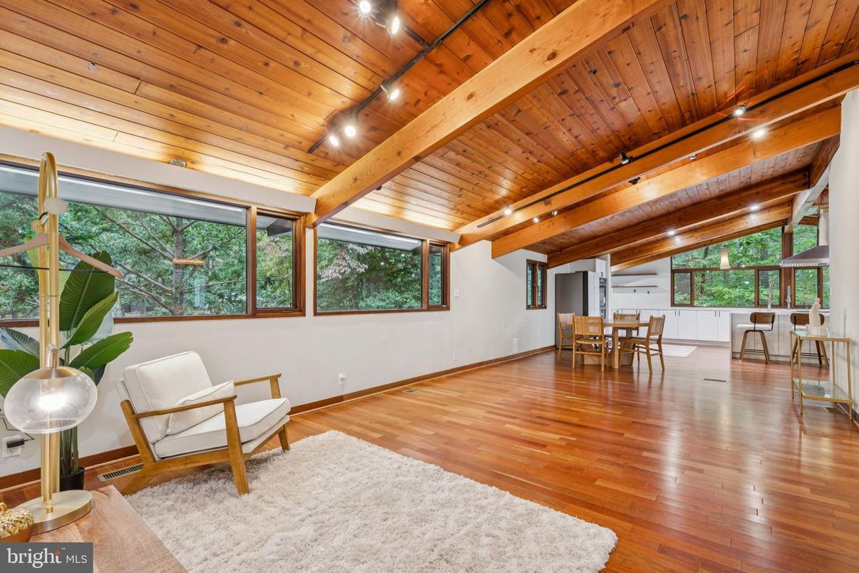 Dining room, Interior, Wooden Beams, Wooden Ceilings, Wood Texture Flooring
