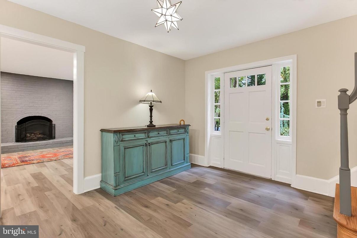 Fireplace, Interior, Wood Texture Flooring