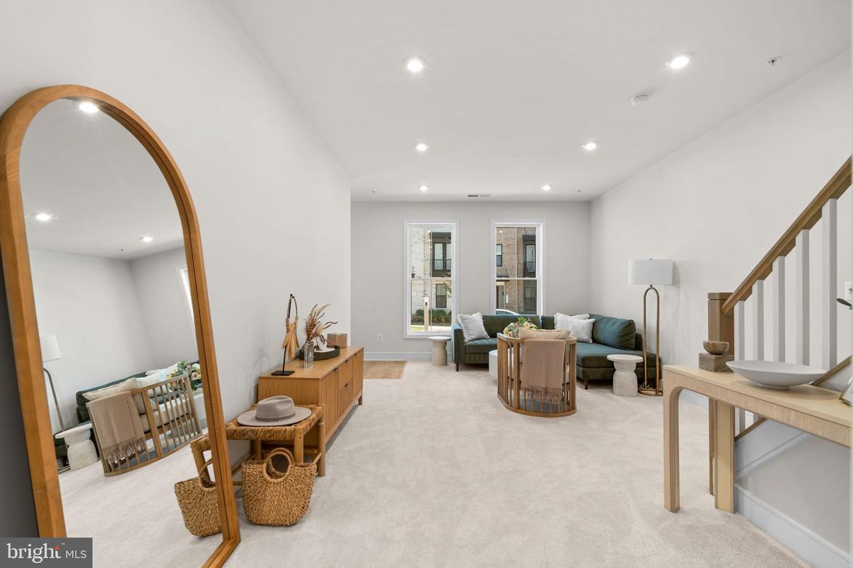 Interior, Living room, Recessed Lighting