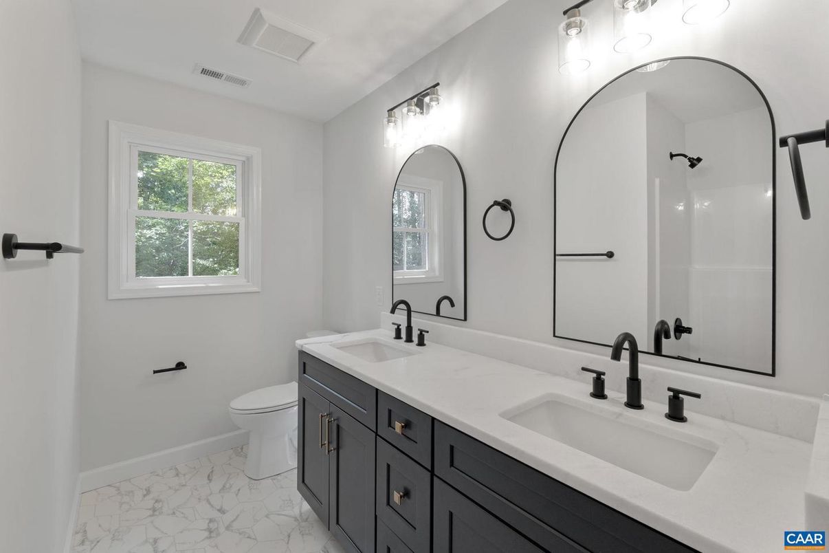 Bathroom, Dual Sink Vanities, Interior, Marble