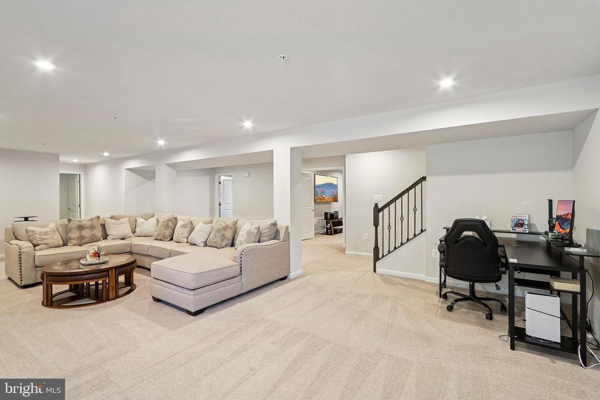 Home Office, Interior, Living room, Recessed Lighting