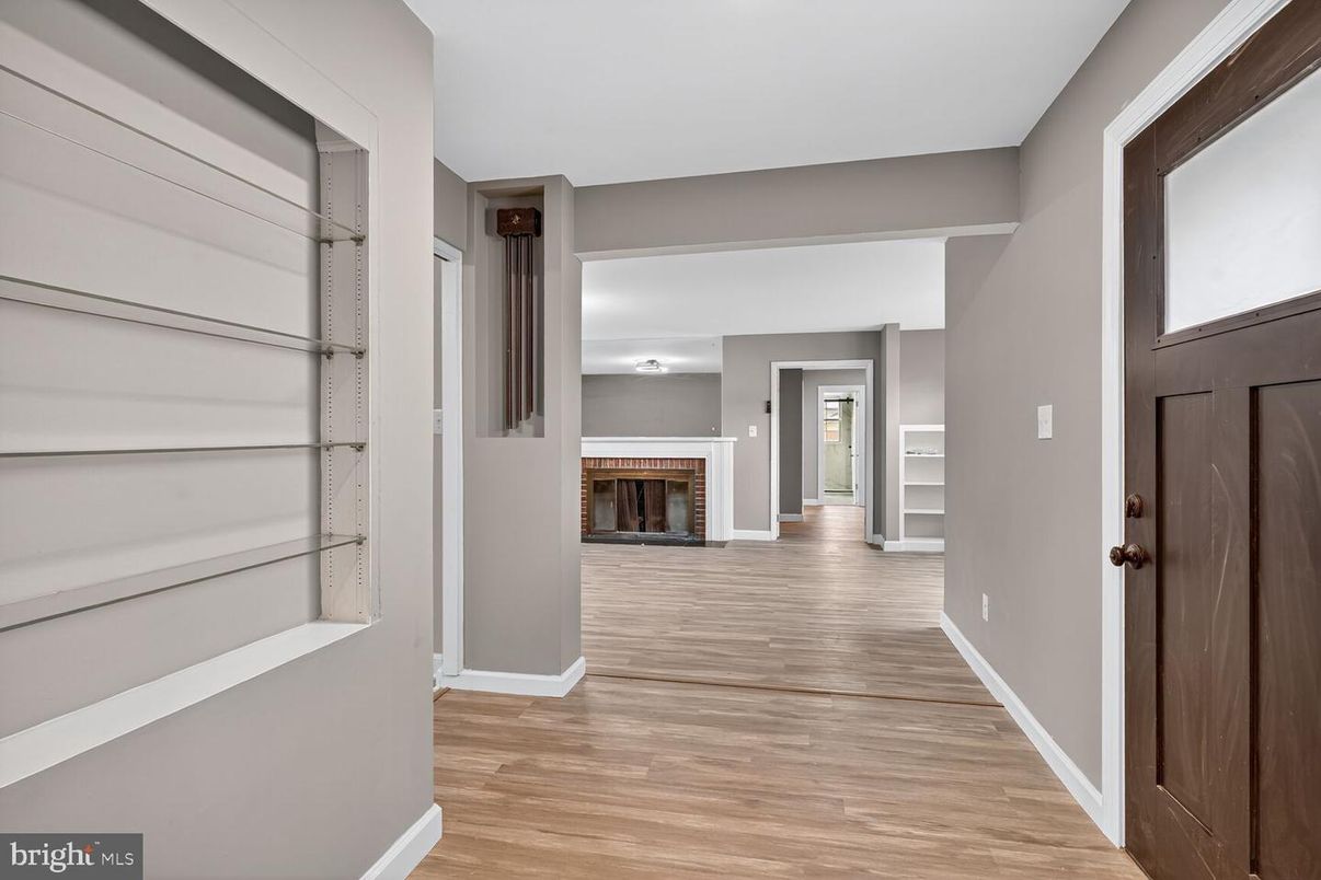 Fireplace, Interior, Wood Texture Flooring