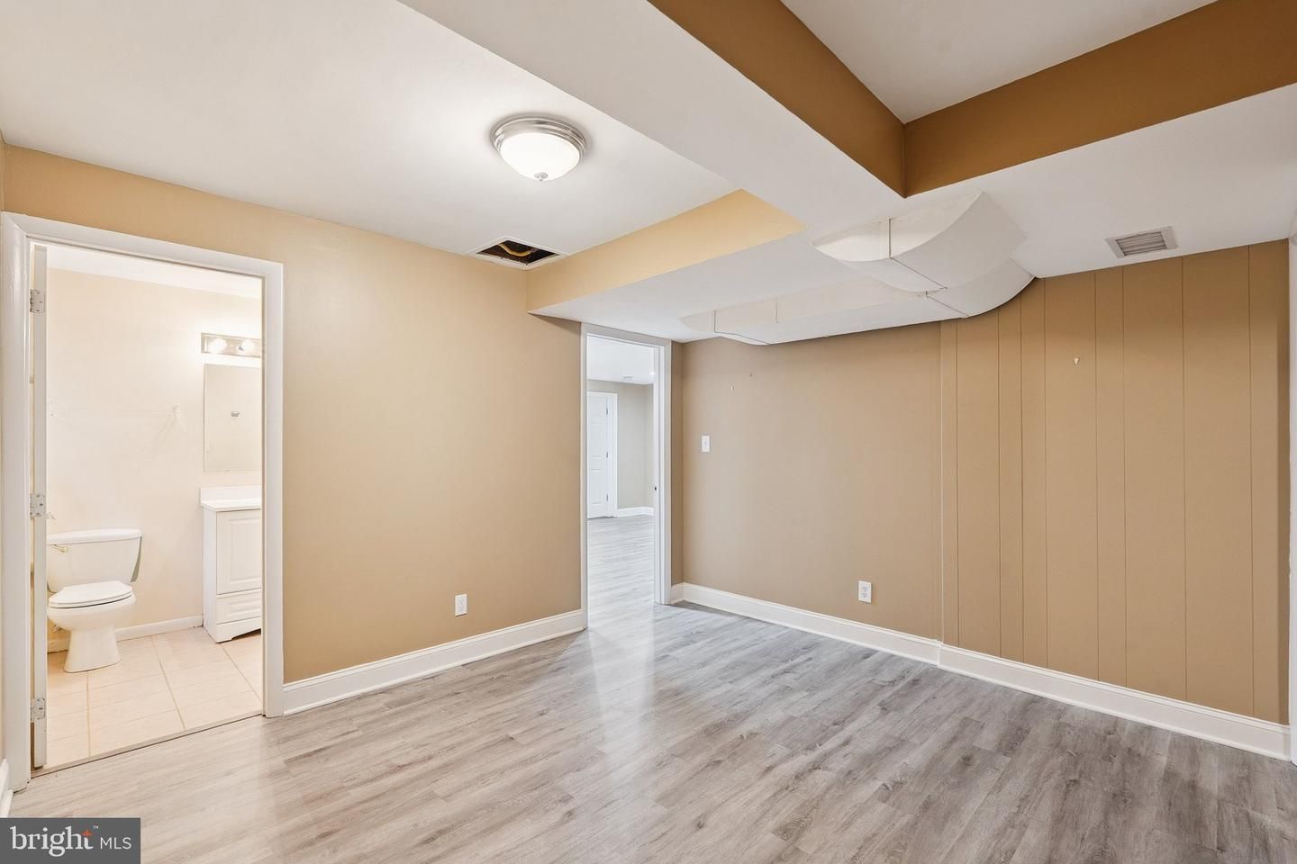 Bathroom, Empty room, Interior, Wood Texture Flooring