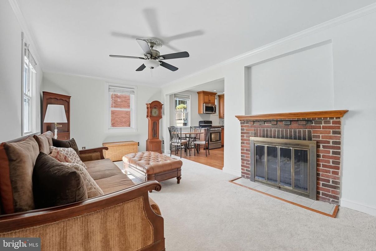 Dining room, Fireplace, Interior, Living room, Wood Texture Flooring