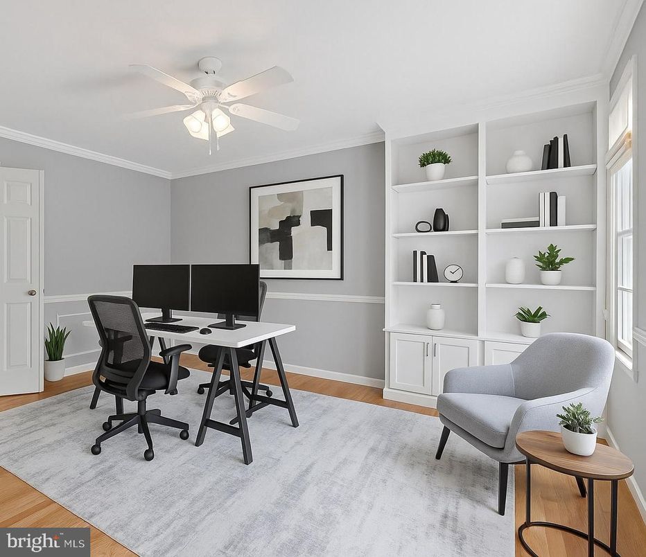 Home Office, Interior, Wood Texture Flooring