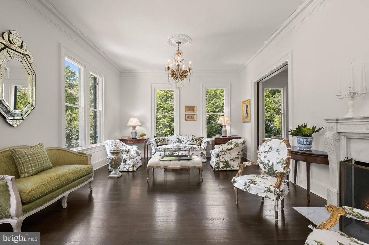 Chandelier, Fireplace, Interior, Living room, Wood Texture Flooring