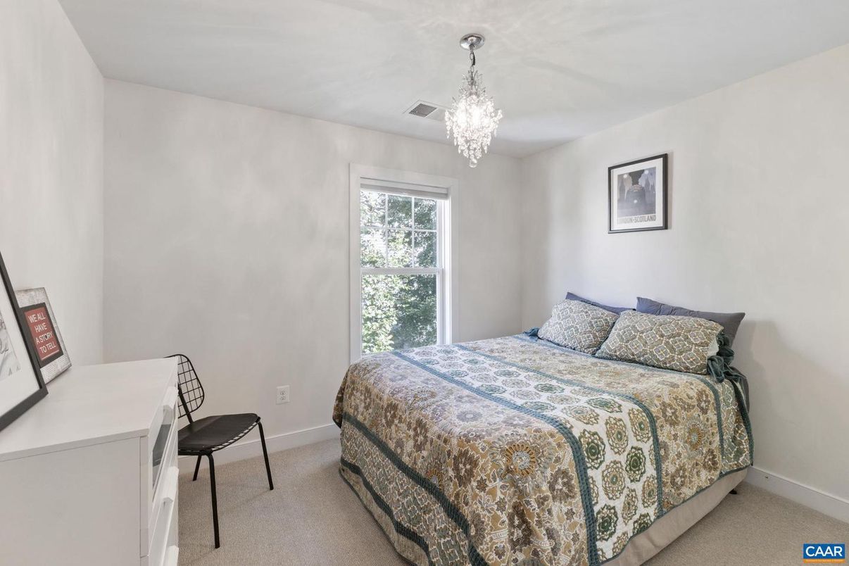 Bedroom, Chandelier, Interior