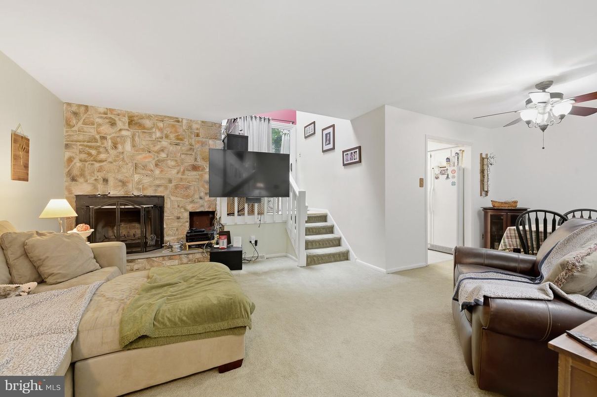 Fireplace, Interior, Living room, Stone Walls