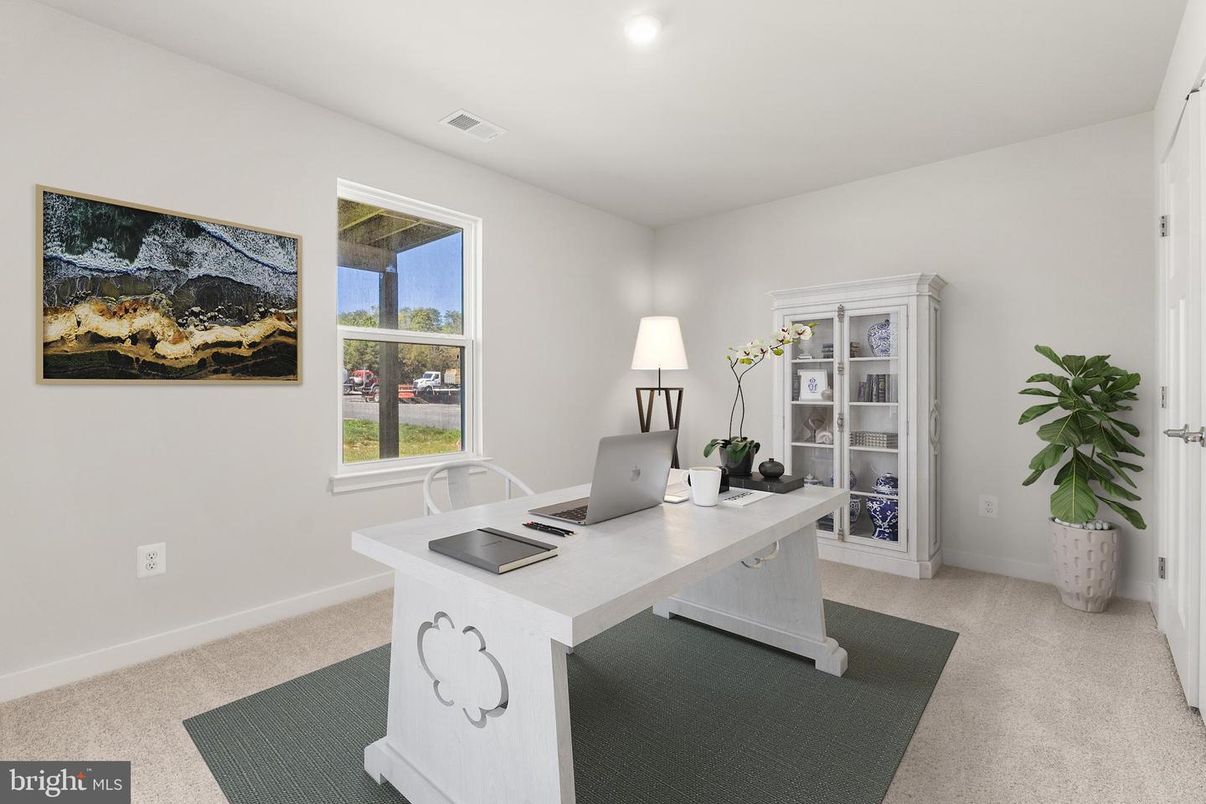 Home Office, Interior, Recessed Lighting