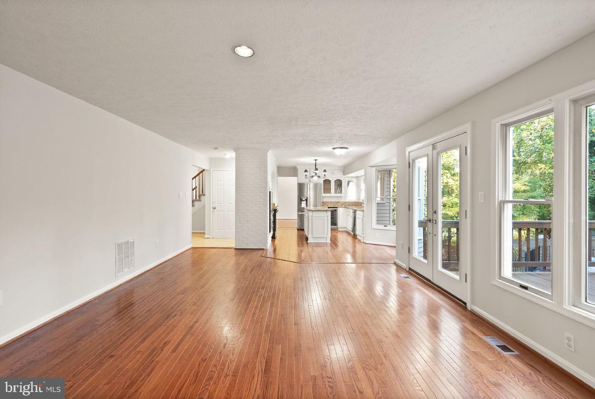 Empty room, Interior, Kitchen, Wood Texture Flooring