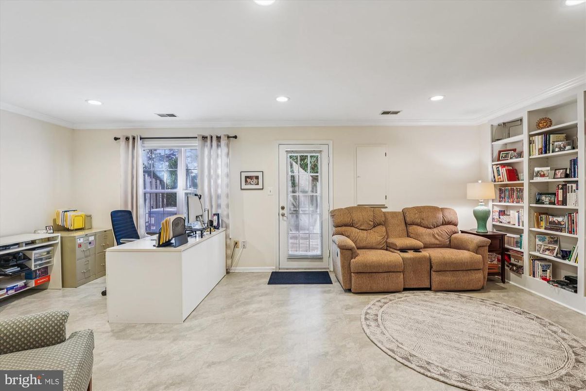 Home Office, Interior, Recessed Lighting