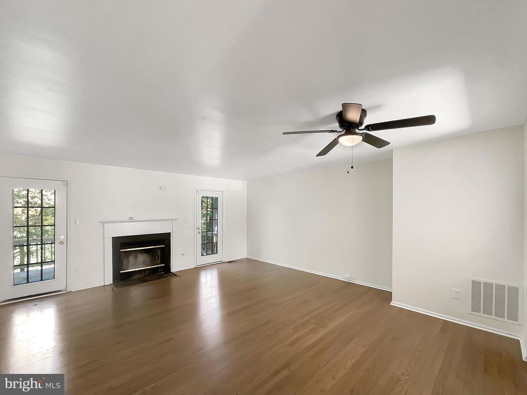 Empty room, Fireplace, Interior, Wood Texture Flooring