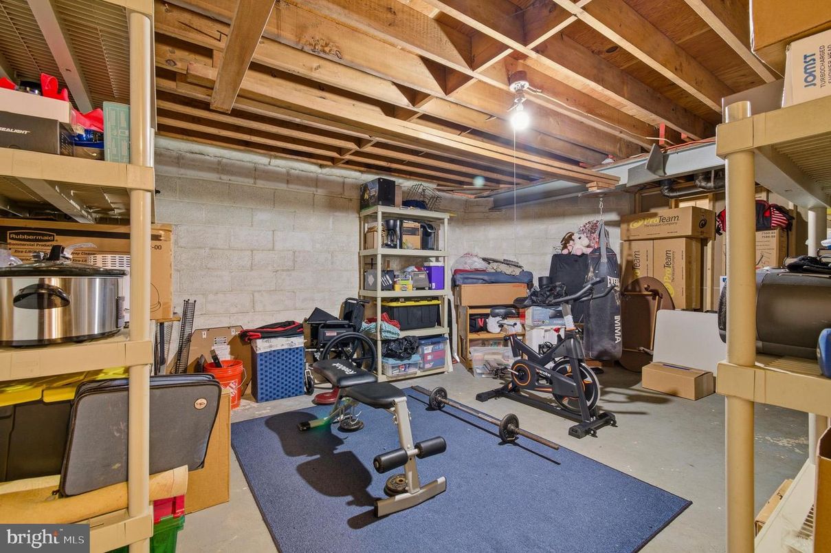 Fitness Equipment, Interior, Stone Walls, Wooden Beams, Wooden Ceilings
