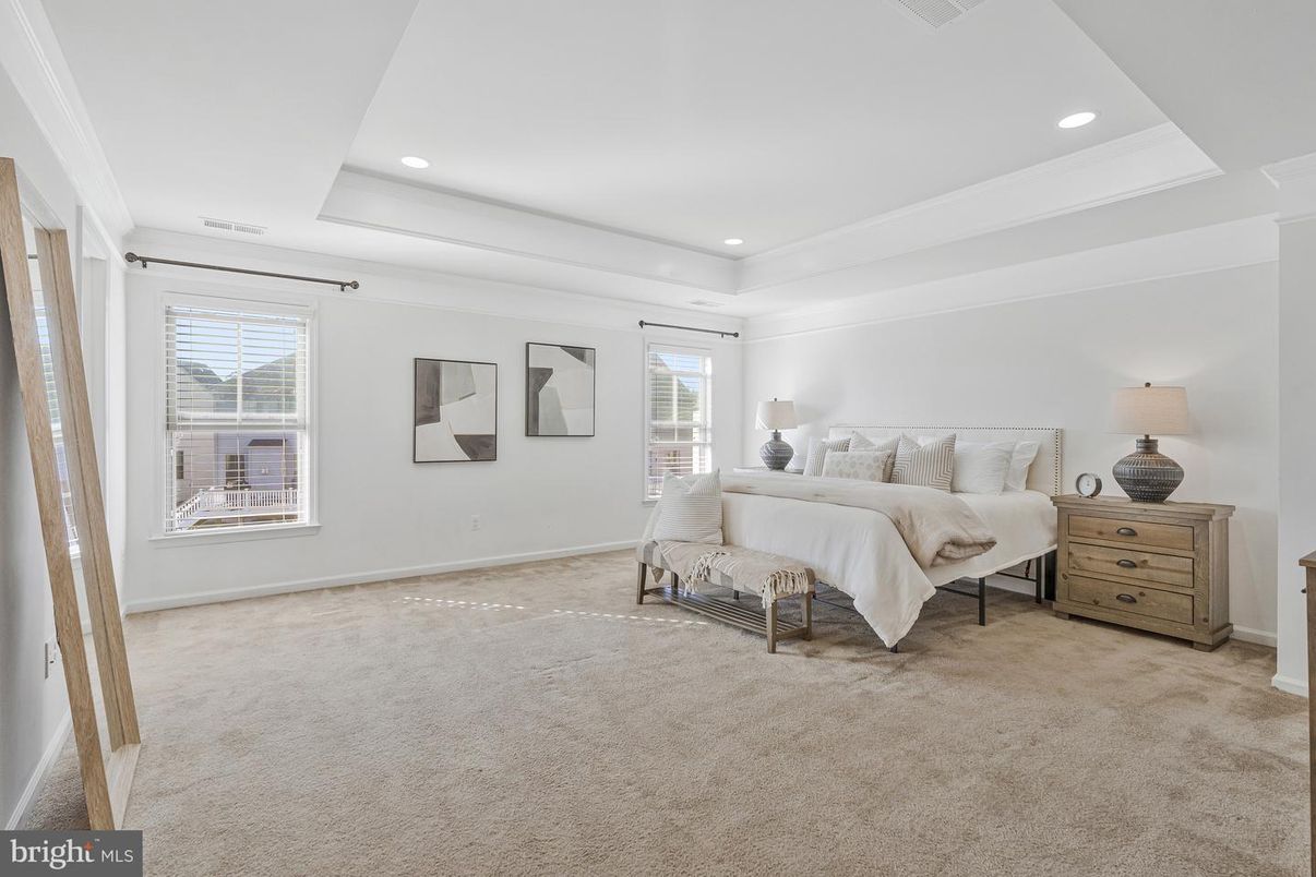 Bedroom, Interior, Recessed Lighting