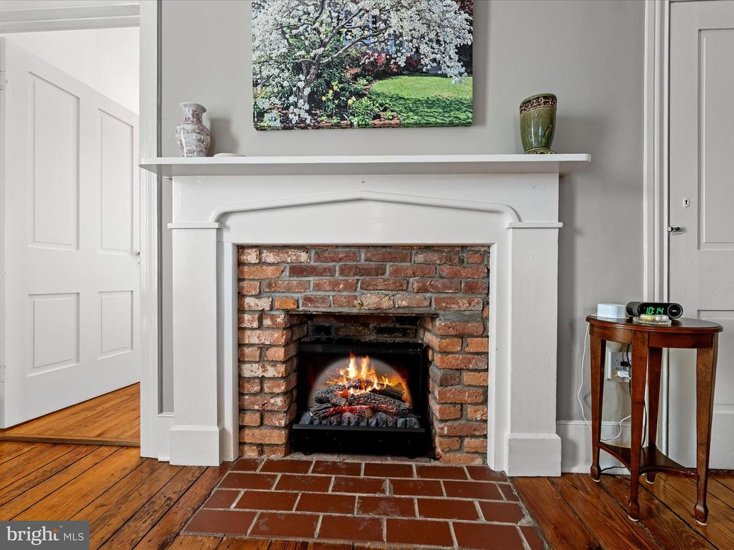 Fireplace, Interior, Wood Texture Flooring